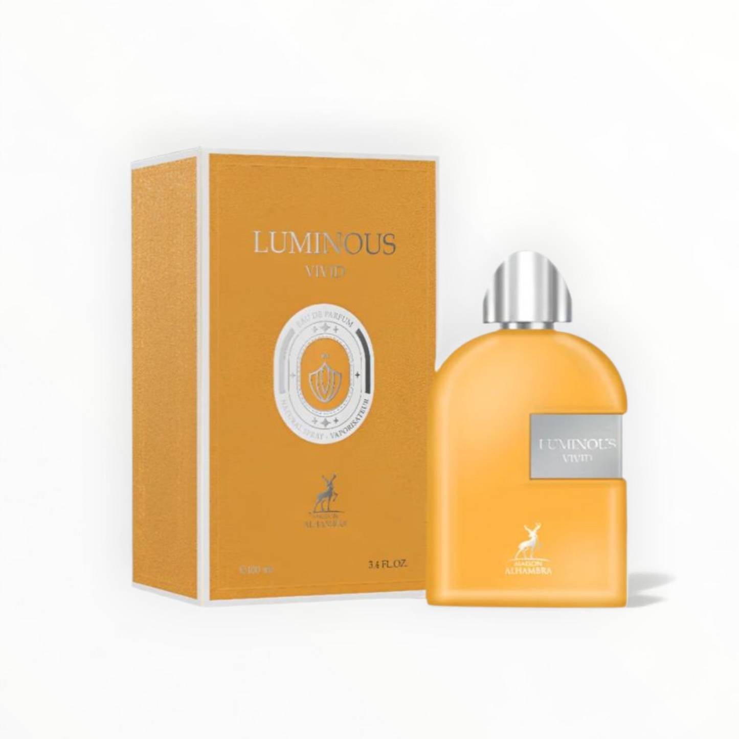 Luminous Vivid is a citrus-forward men's fragrance, characterized by its luminous energy and sophisticated woody undertones.