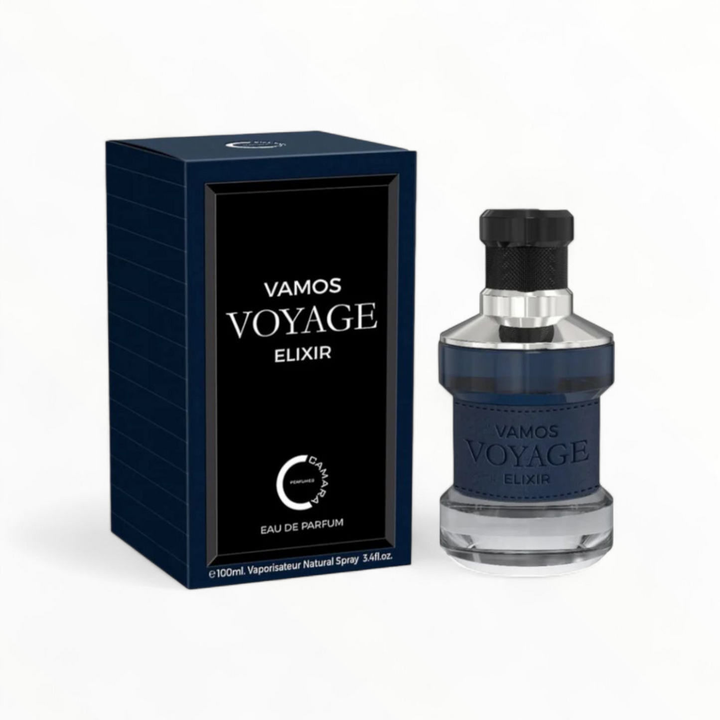 Vamos Voyage Elixir by Camara is an extraordinary fragrance that creates a powerful aromatic trail using it deeply rich ingredients.