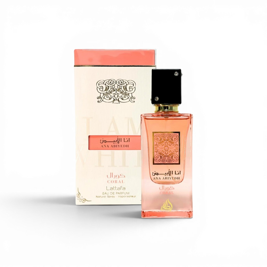 Ana Abiyedh Coral is a captivating unisex fragrance that exudes warmth and elegance.