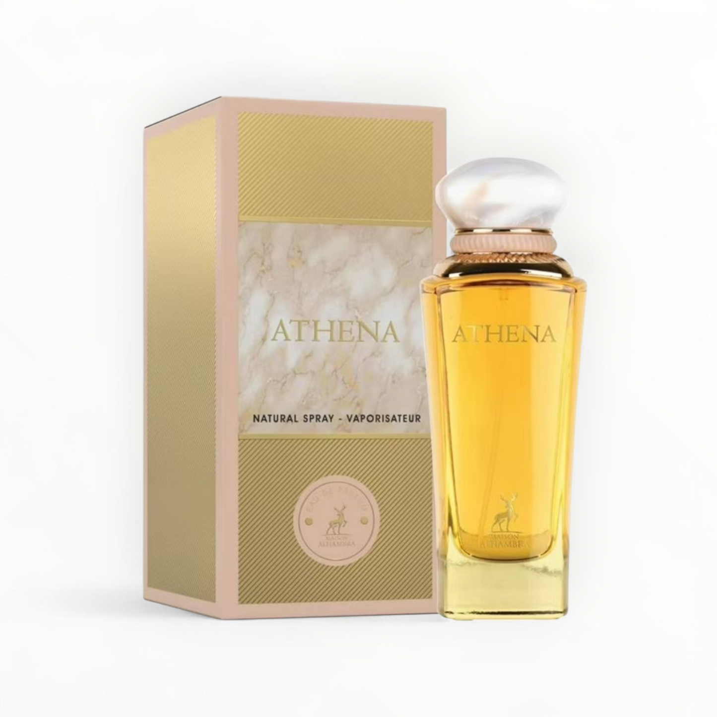 Athena by Maison Alhambra is a luxurious fragrance crafted exclusively for ladies.