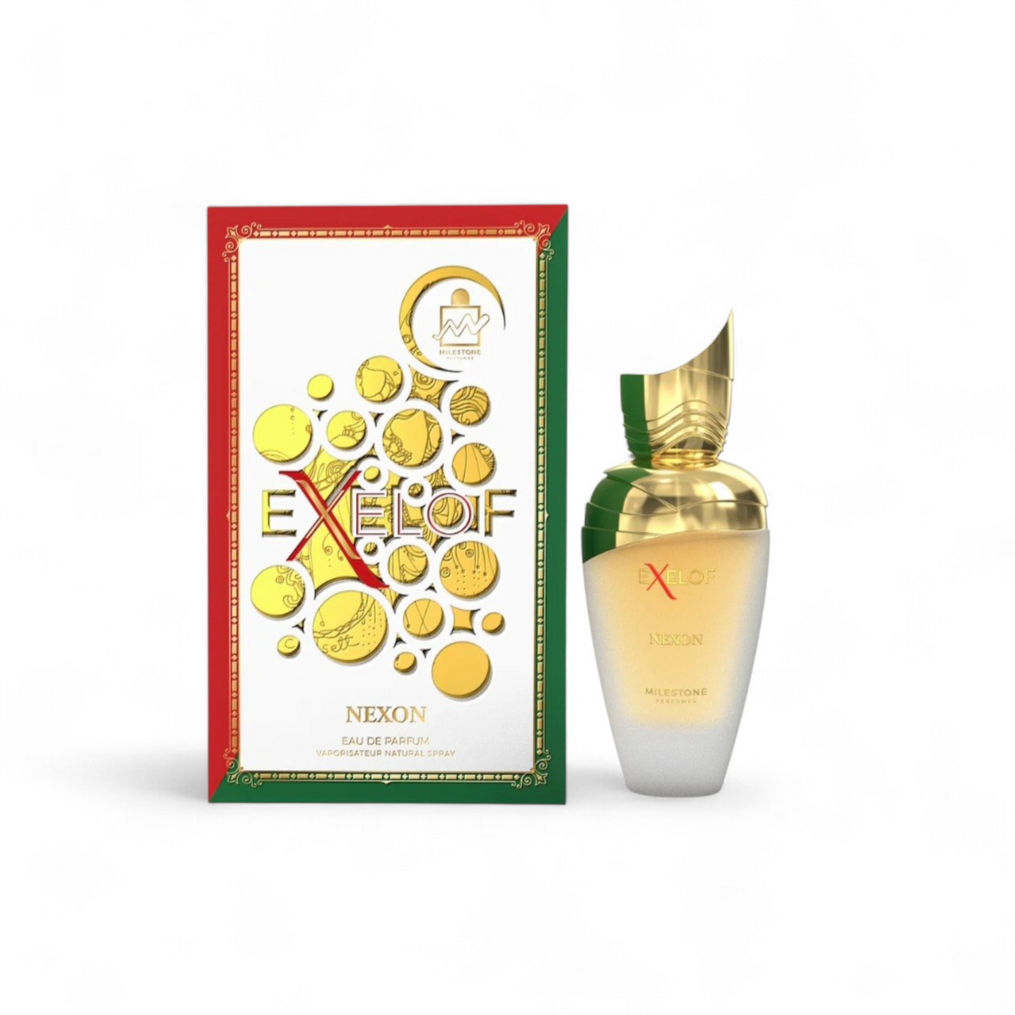 The fragrance is characterized by a blend of fresh citrus, aromatic herbs, and warm gourmand notes.