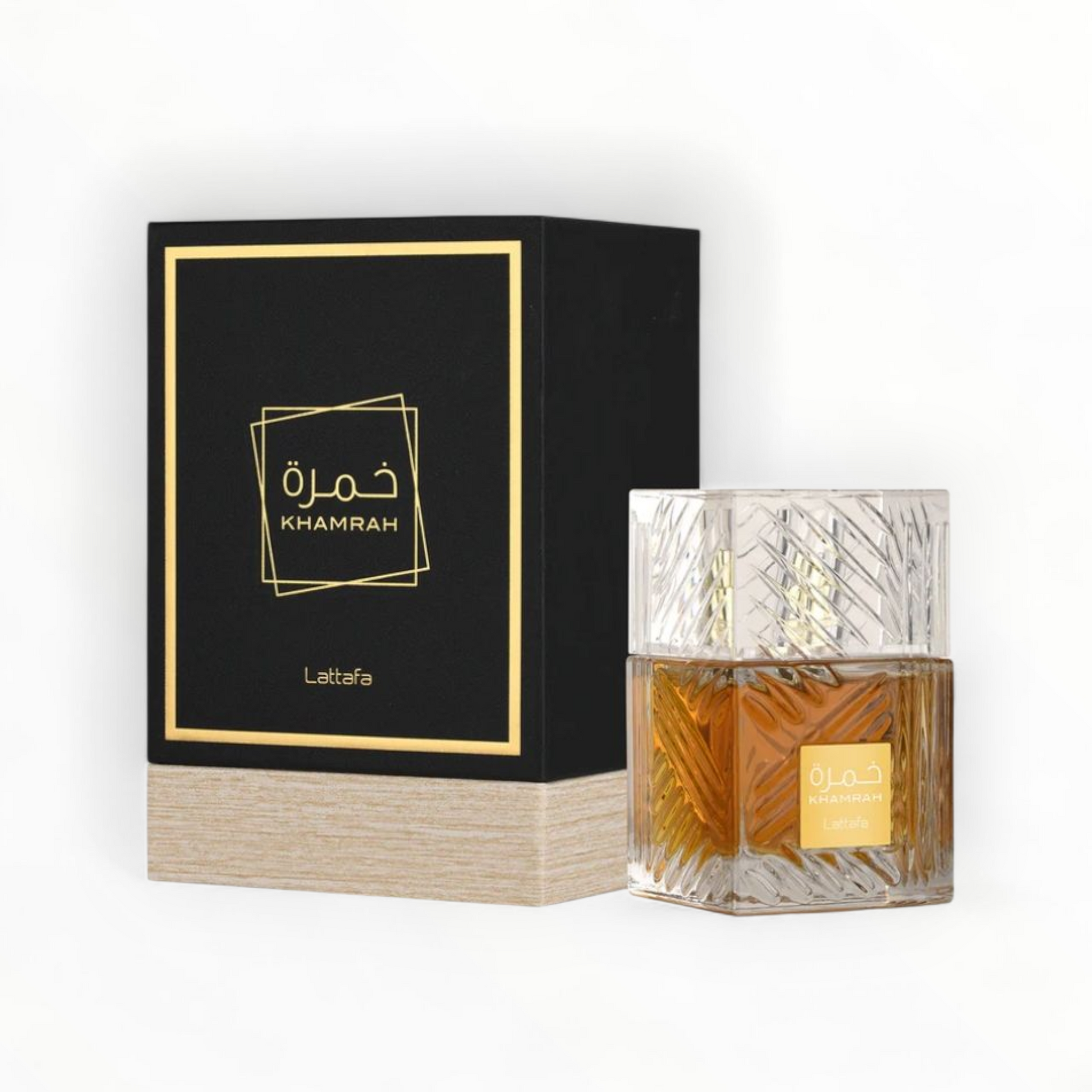 Unveil the essence of Eastern allure with LATTAFA Khamrah, a fragrance that captivates and mesmerizes.